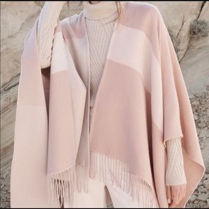 SOIA & KYO Woven Scarfigan With Fringe Scarf